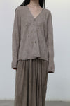 MUTEDANCE cashmere cardigan MD23FW98 camel